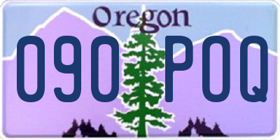 OR license plate 090POQ