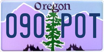 OR license plate 090POT