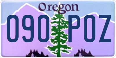 OR license plate 090POZ