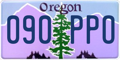 OR license plate 090PPO