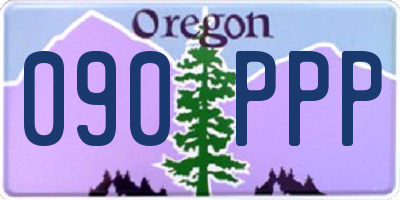 OR license plate 090PPP