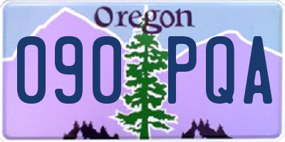 OR license plate 090PQA