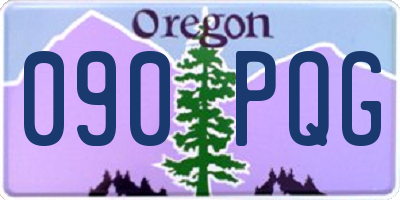 OR license plate 090PQG
