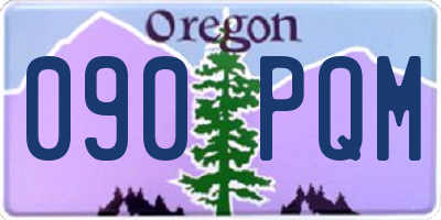 OR license plate 090PQM