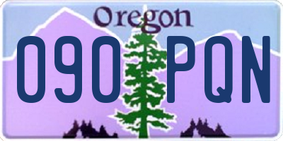 OR license plate 090PQN