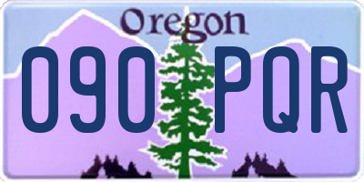 OR license plate 090PQR