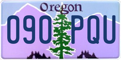 OR license plate 090PQU