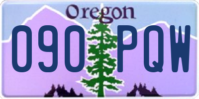 OR license plate 090PQW