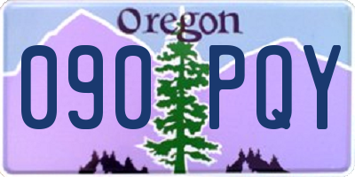 OR license plate 090PQY