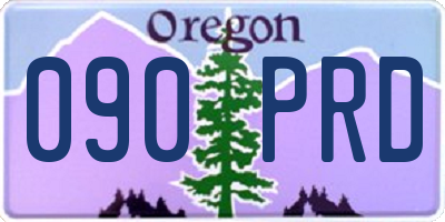OR license plate 090PRD