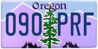 OR license plate 090PRF
