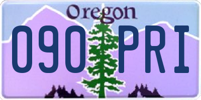 OR license plate 090PRI