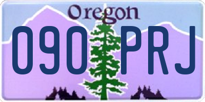 OR license plate 090PRJ