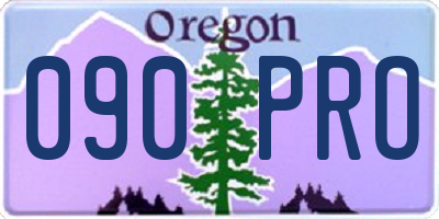 OR license plate 090PRO
