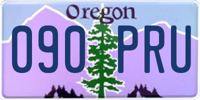 OR license plate 090PRU