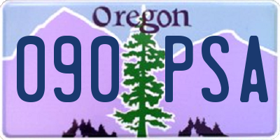 OR license plate 090PSA