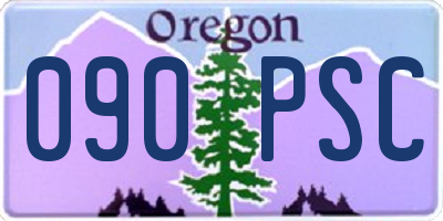 OR license plate 090PSC