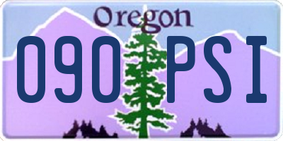 OR license plate 090PSI