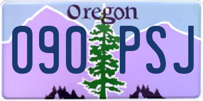 OR license plate 090PSJ