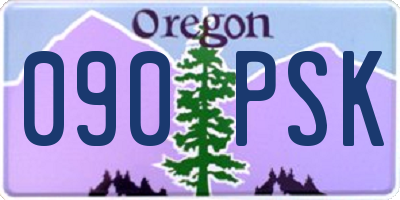 OR license plate 090PSK