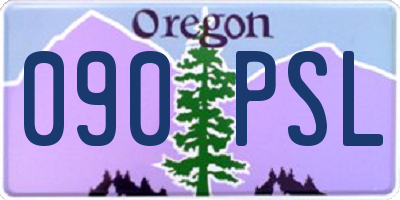 OR license plate 090PSL