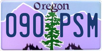 OR license plate 090PSM