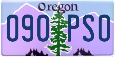 OR license plate 090PSO