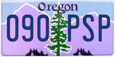 OR license plate 090PSP