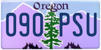 OR license plate 090PSU