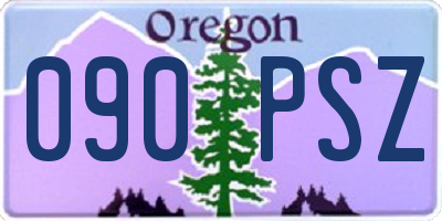 OR license plate 090PSZ
