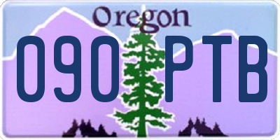 OR license plate 090PTB