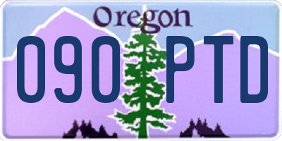 OR license plate 090PTD