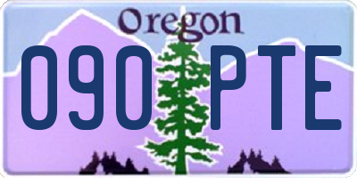 OR license plate 090PTE