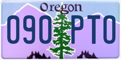 OR license plate 090PTO