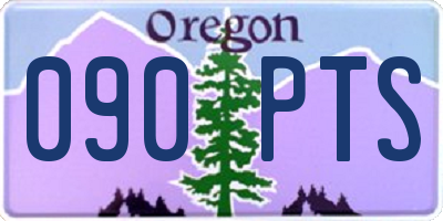 OR license plate 090PTS