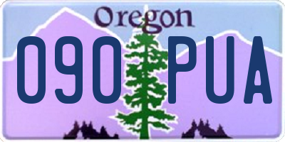 OR license plate 090PUA