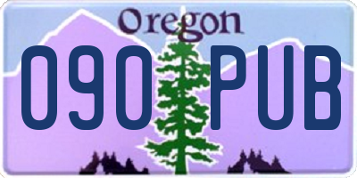 OR license plate 090PUB