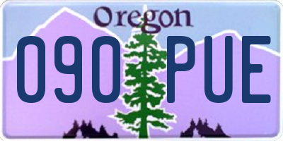 OR license plate 090PUE