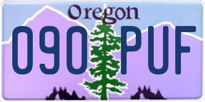 OR license plate 090PUF