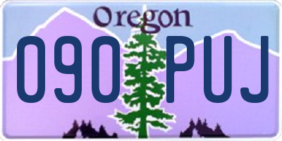 OR license plate 090PUJ