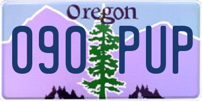 OR license plate 090PUP