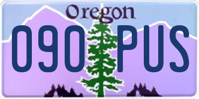 OR license plate 090PUS