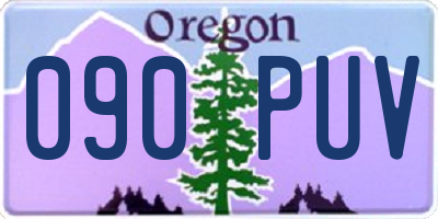 OR license plate 090PUV