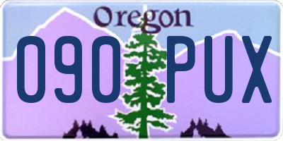 OR license plate 090PUX