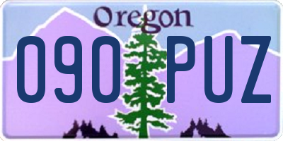 OR license plate 090PUZ