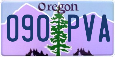 OR license plate 090PVA
