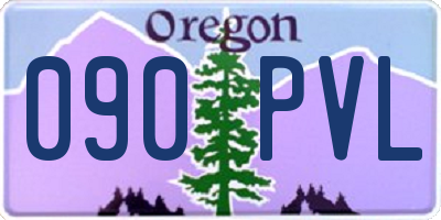 OR license plate 090PVL