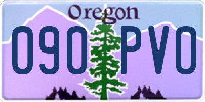 OR license plate 090PVO