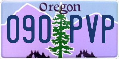 OR license plate 090PVP