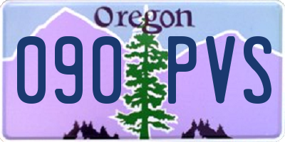 OR license plate 090PVS